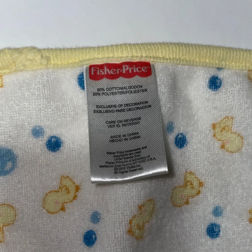 Fisher-Price Yellow Duck Bib and Towel Set - Picture 6 of 8